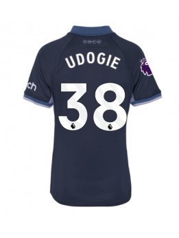 Ženski Nogometna dresi replika Tottenham Hotspur Destiny Udogie #38 Gostujoči 2023-24 Kratek rokav